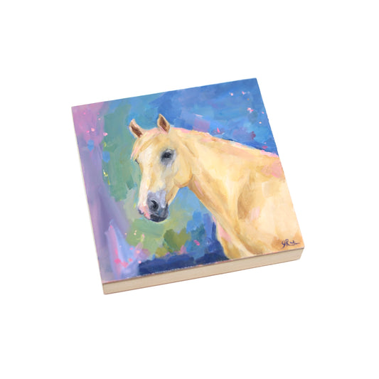 Palomino Portrait | Original Oil Painting | 5"x 5”