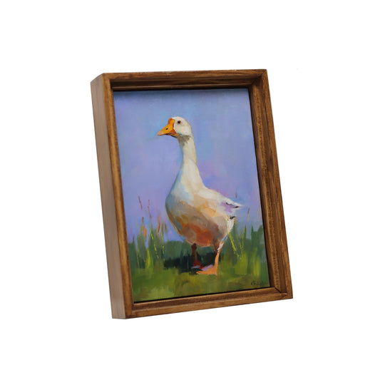 Original Oil Painting | Goose 8 | Framed 5”x7”