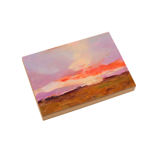 Sunset Landscape 40 | Original Oil Painting | 5"x7"