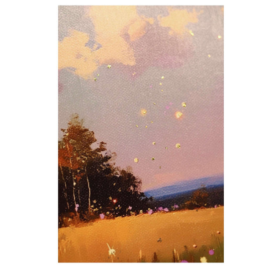 Print on Canvas | Hand Detailed | Fall Landscape | 5x7”