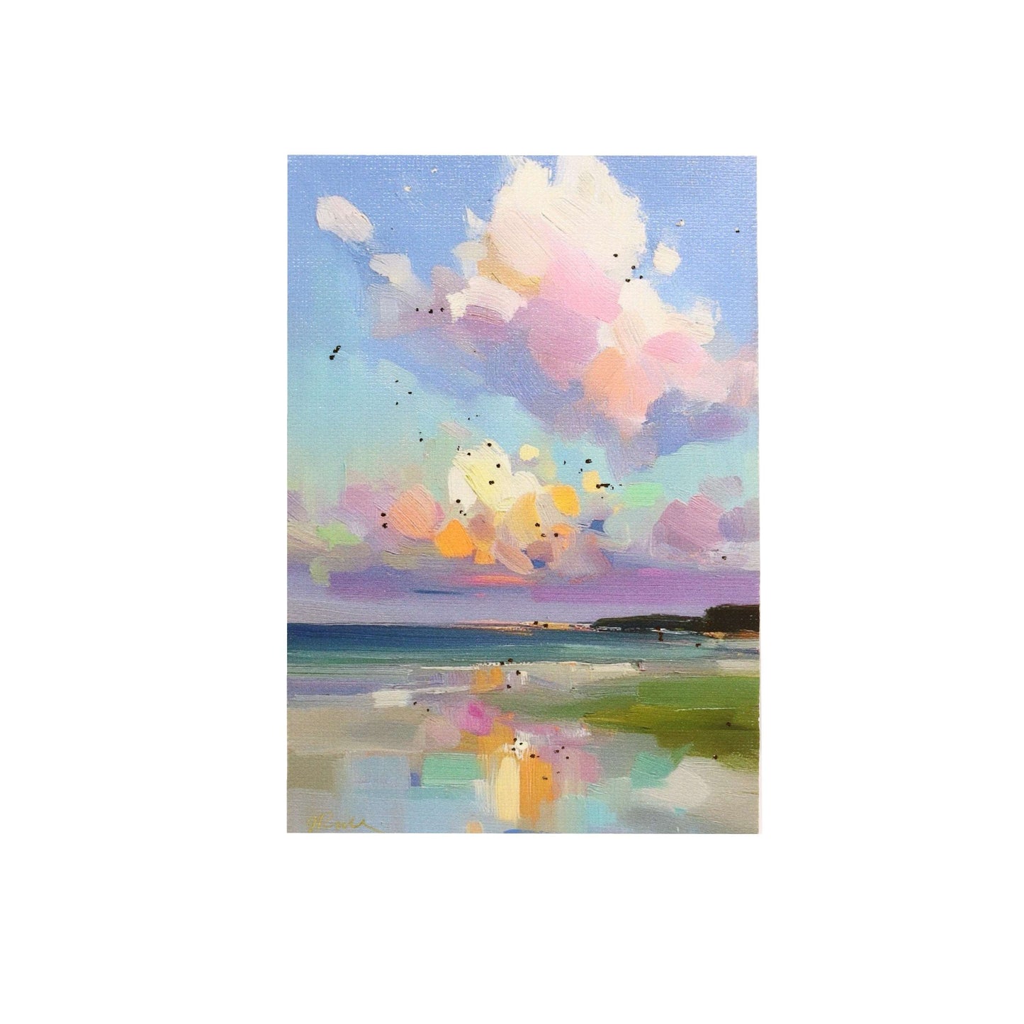 Print on Canvas | Rainbow Clouds Landscape | 4”x6”