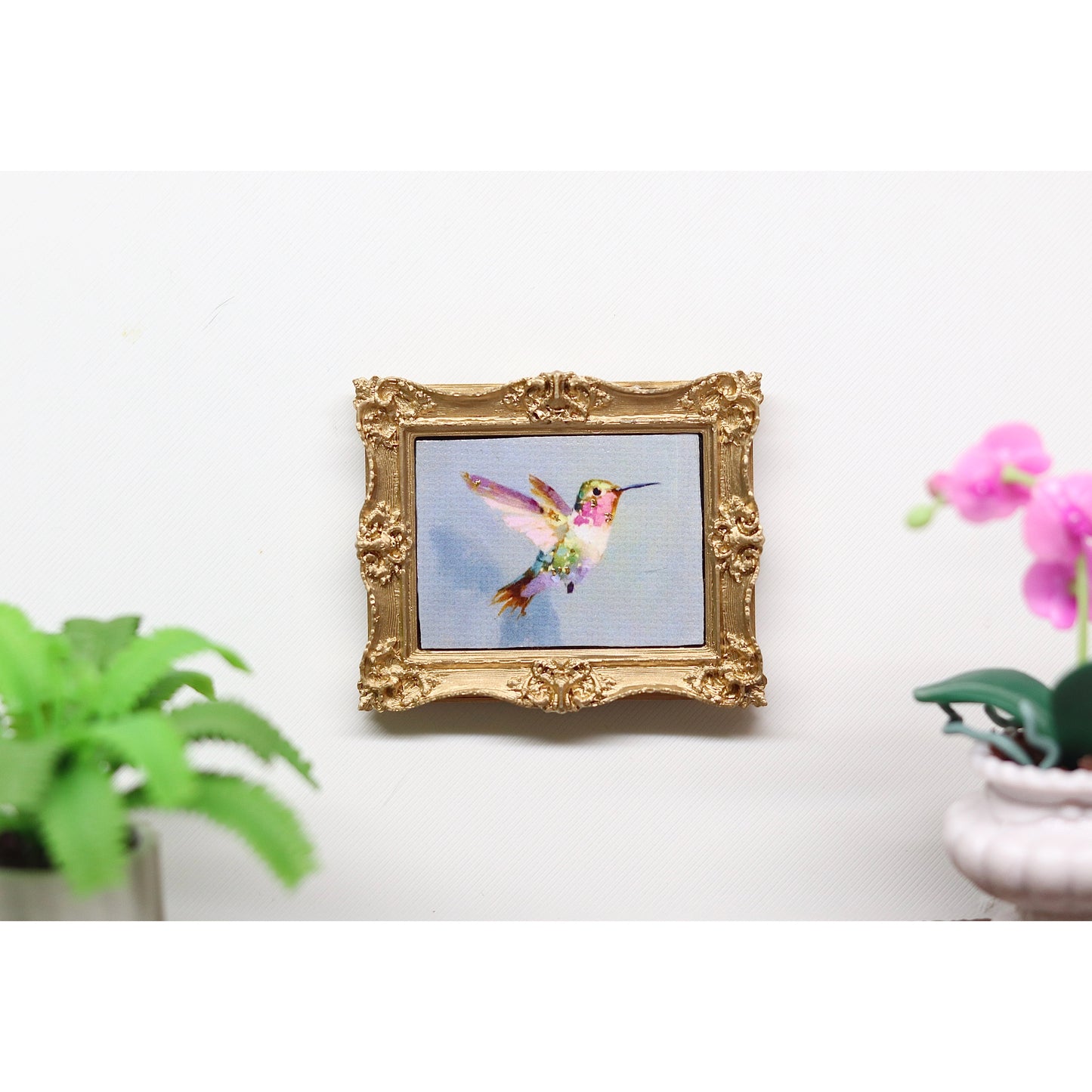 Mini Canvas Art Print Magnets - Hummingbirds