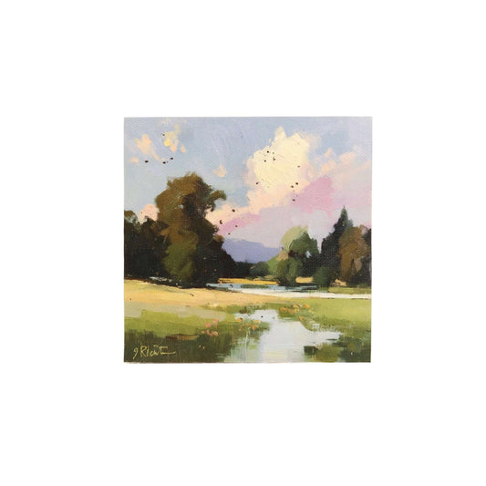 Print on Canvas | Hand Detailed | Landscape Breeze | 5x5”