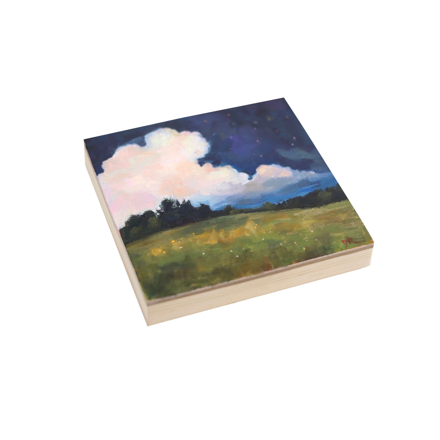 Cloud Landscape 34 | Original Mini Oil Painting | 5"x5"