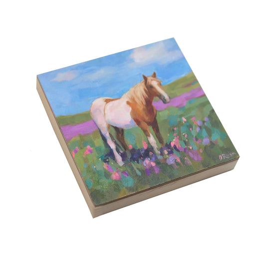 Pinto Palomino | Original Oil Painting | 5"x 5”