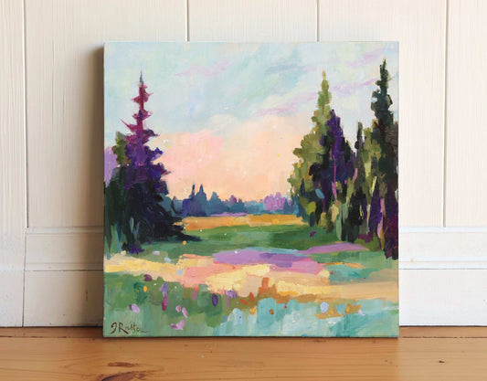 Landscape 43 | Original Oil Painting | 8"x8"