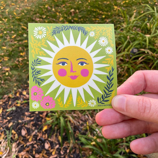 Smiling Sun Sticker