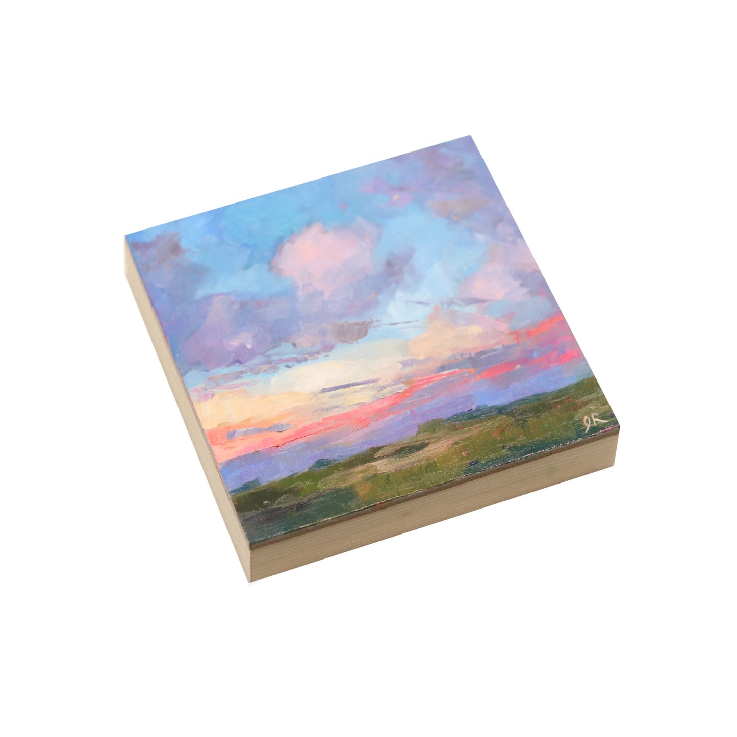 Abstract Landscape 31 | Original Mini Oil Painting | 4”x4”