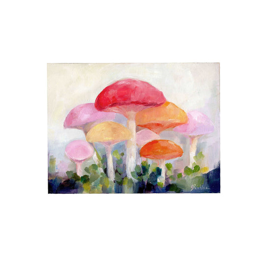 Forest Mushrooms | Original Oil Painting
