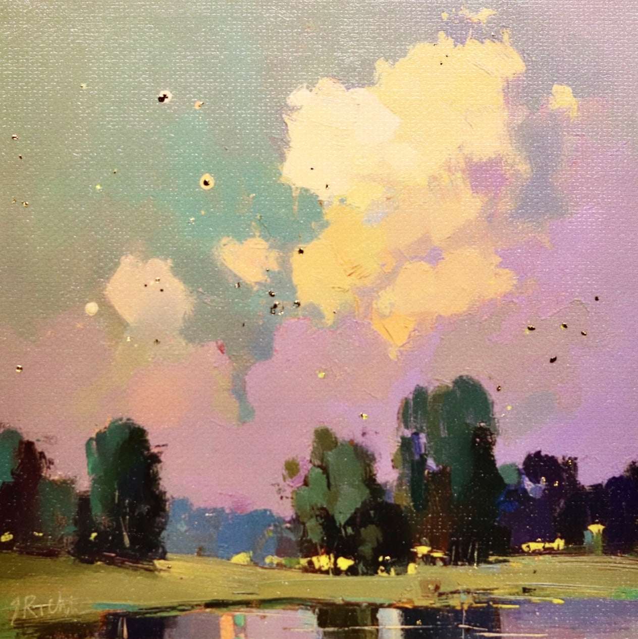 Print on Canvas | Enchanted Landscape |Hand Detailed| 5x5”