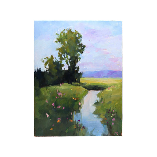 Spring Landscape 41 | Original Oil Painting | 6”x8”