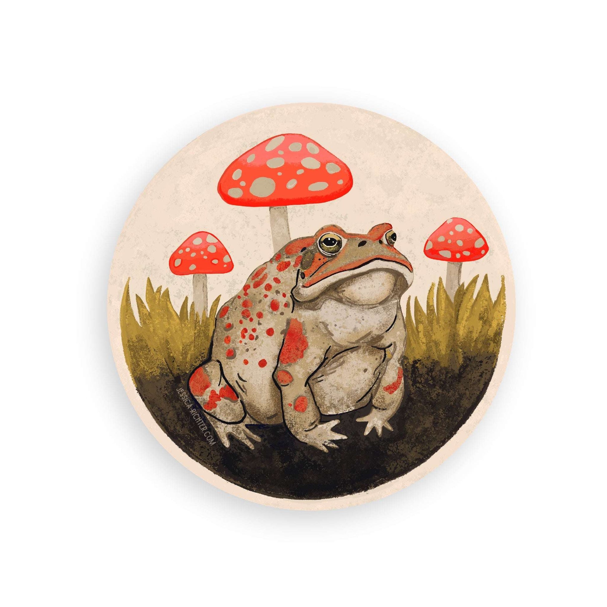 Toad and Mushrooms Sticker