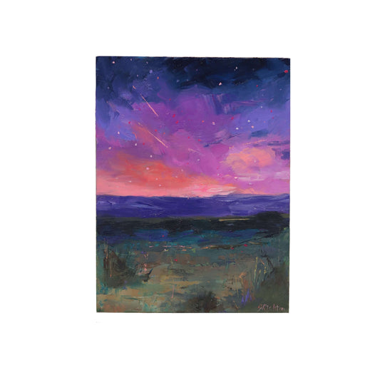 Night Landscape 21 | Original Oil Painting | 6” x 8”