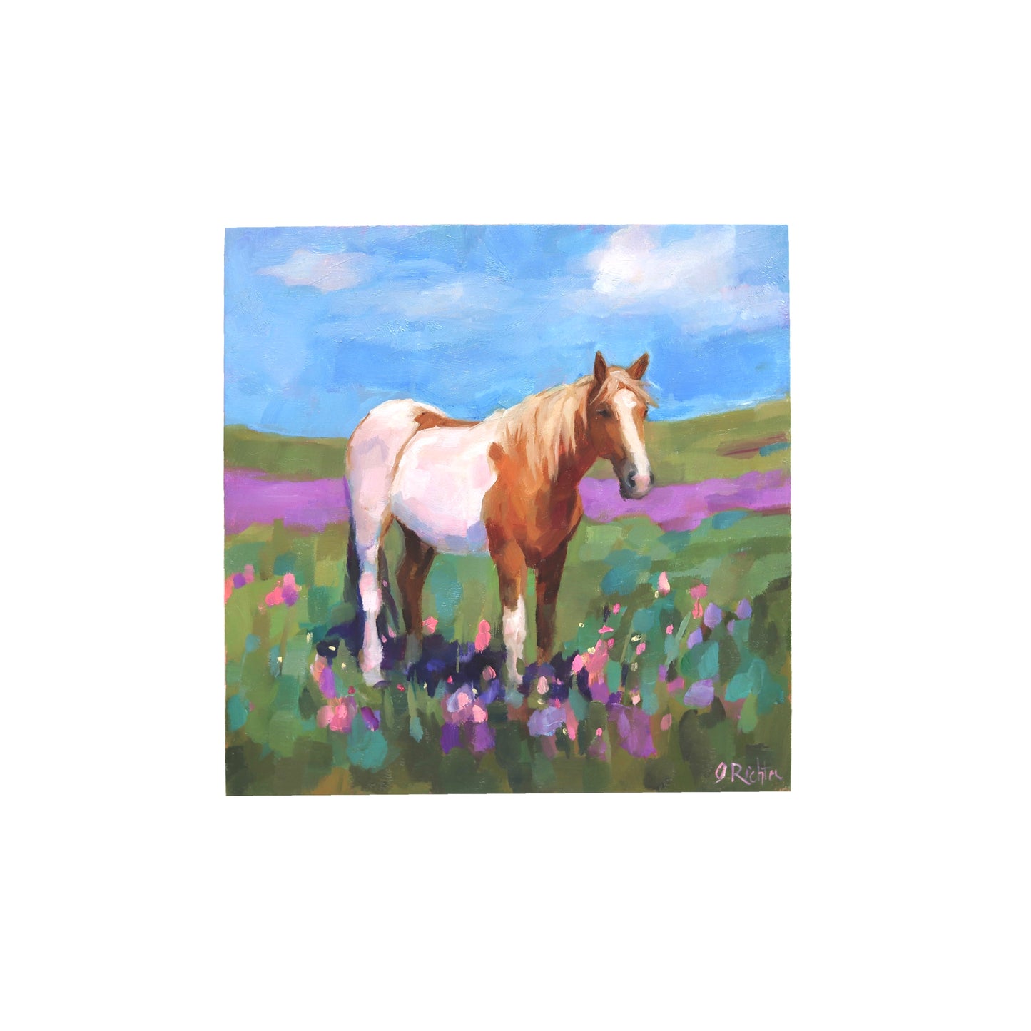 Pinto Palomino | Original Oil Painting | 5"x 5”