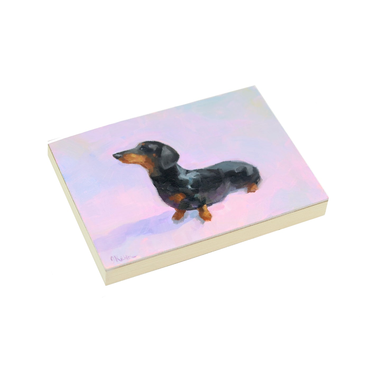 Dachshund | Original Oil Painting | 5"x7"