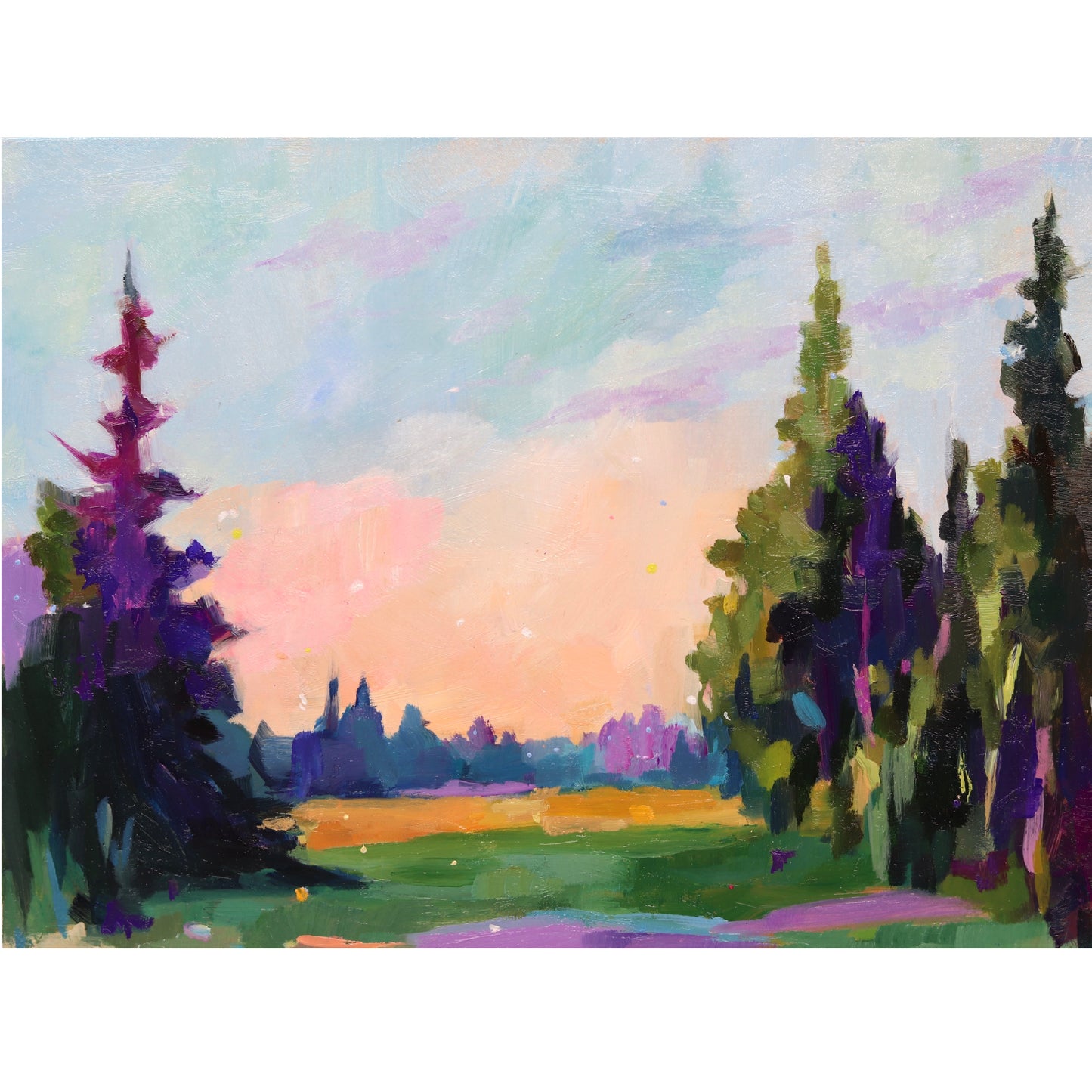 Landscape 43 | Original Oil Painting | 8"x8"