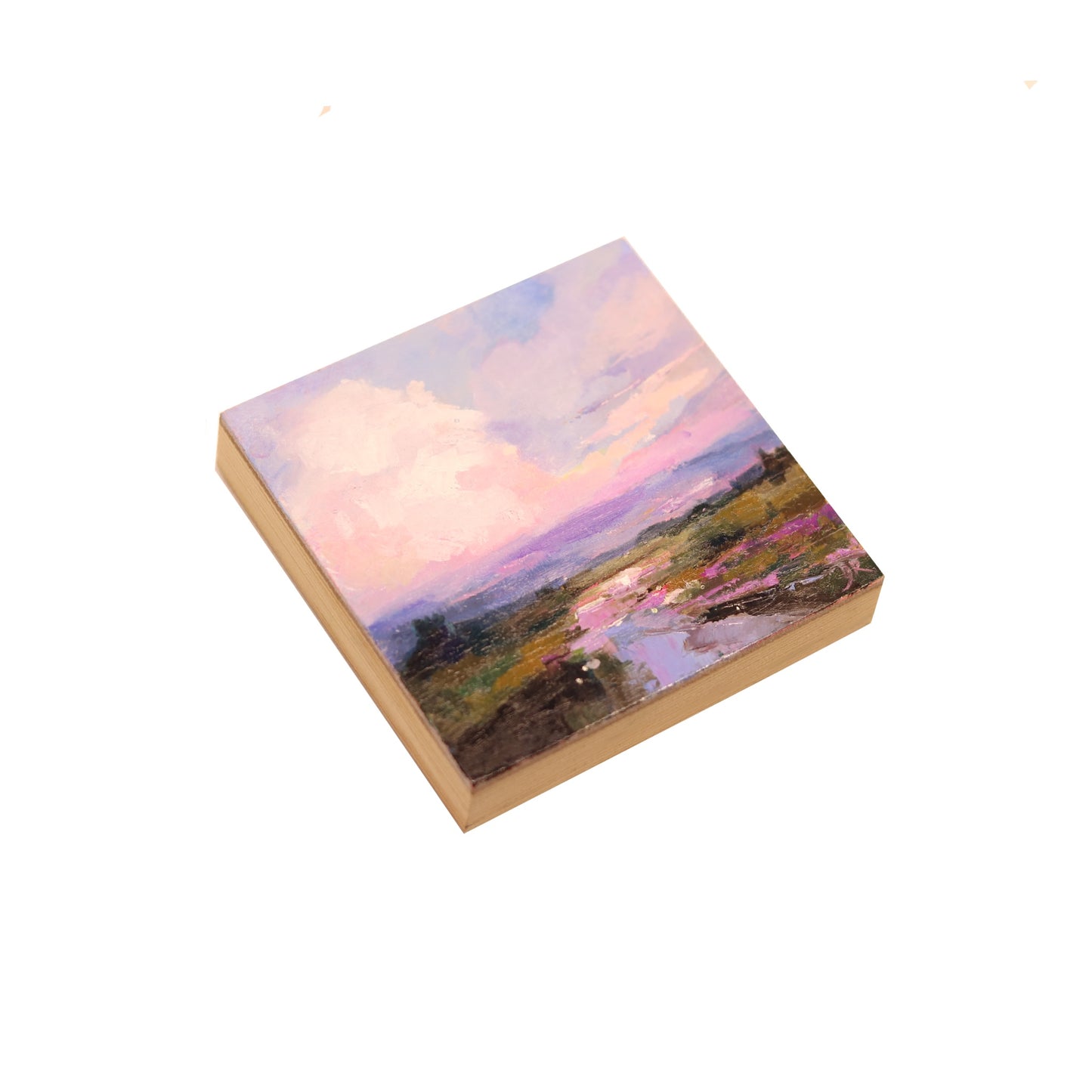 Cloud Landscape 46 | Original Mini Oil Painting | 4”x4”