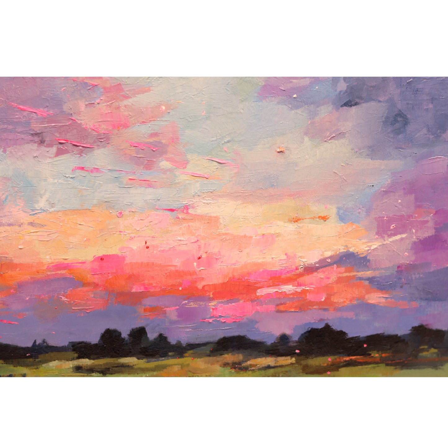 Sunset Landscape 32 | Original Oil Painting | 8”x 10”