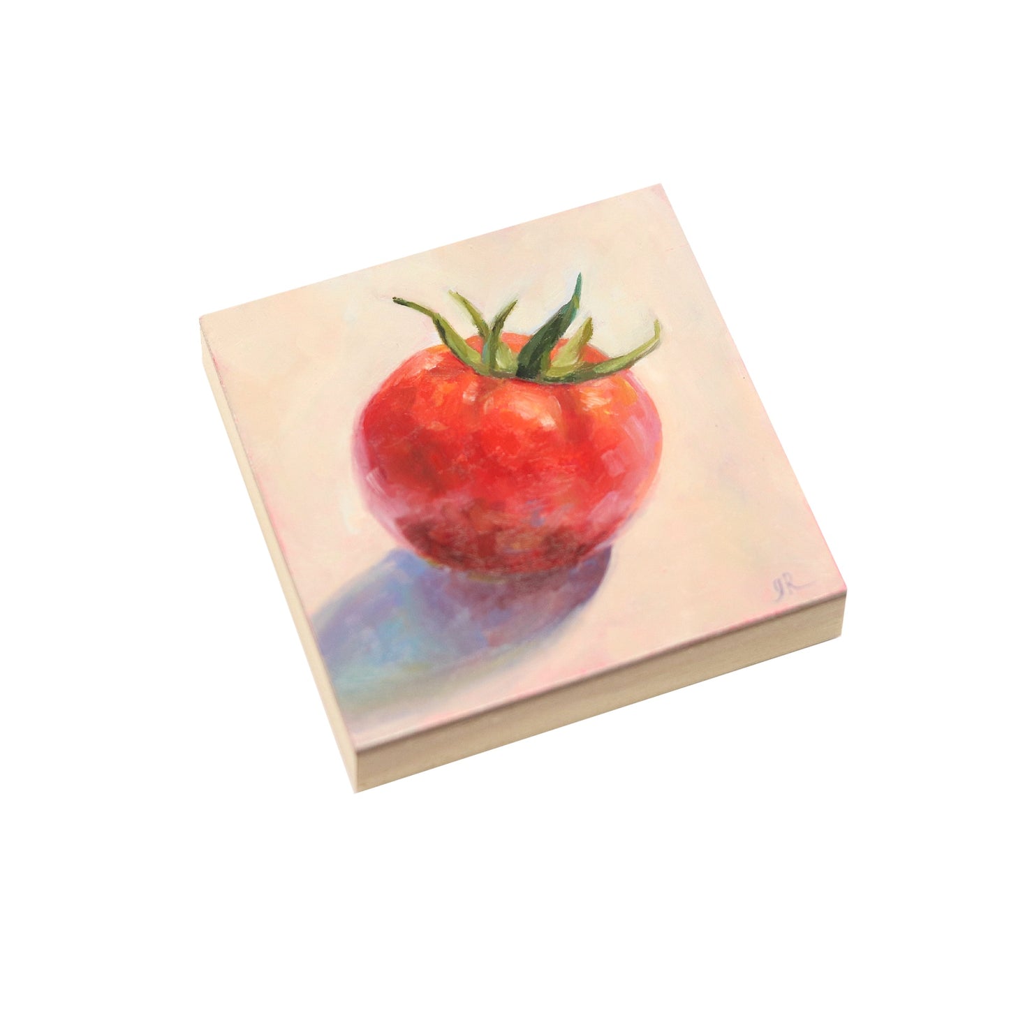 Ripe Tomato | Original Oil Painting | Mini Art 4”x4”