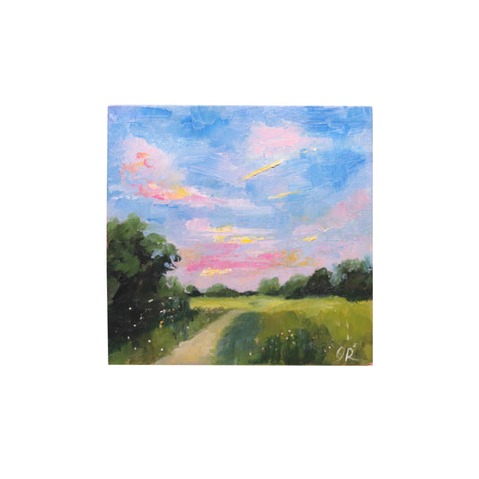 Landscape 37| Original Mini Oil Painting | 4”x4”