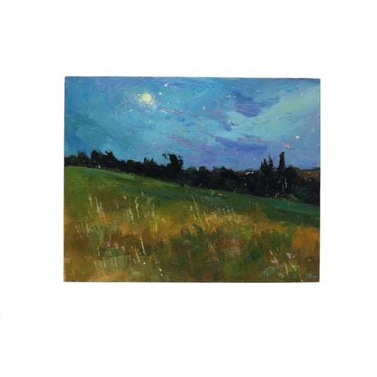 Night Landscape 22 | Original Oil Painting | 8”x 10”