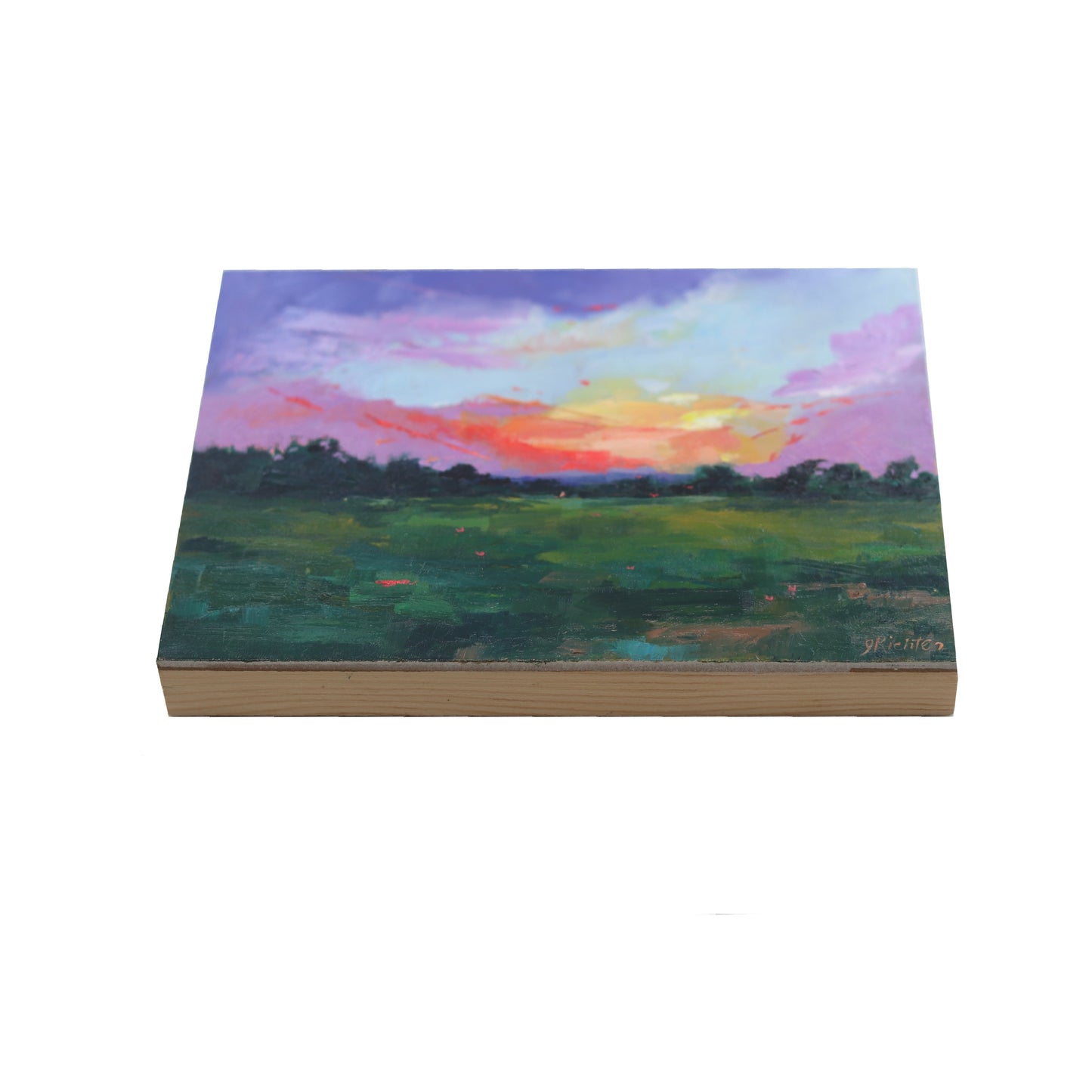 Sunset Landscape 20 | Original Oil Painting | 6” x 8”