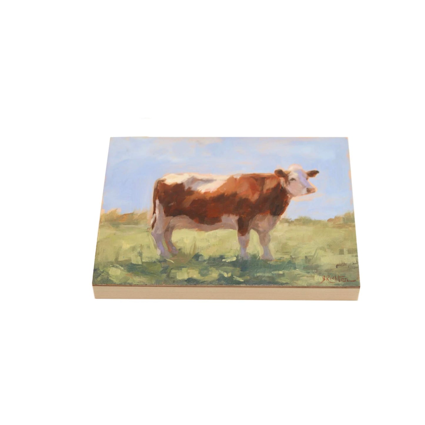 Cow in Pasture 10 | Original Oil Painting