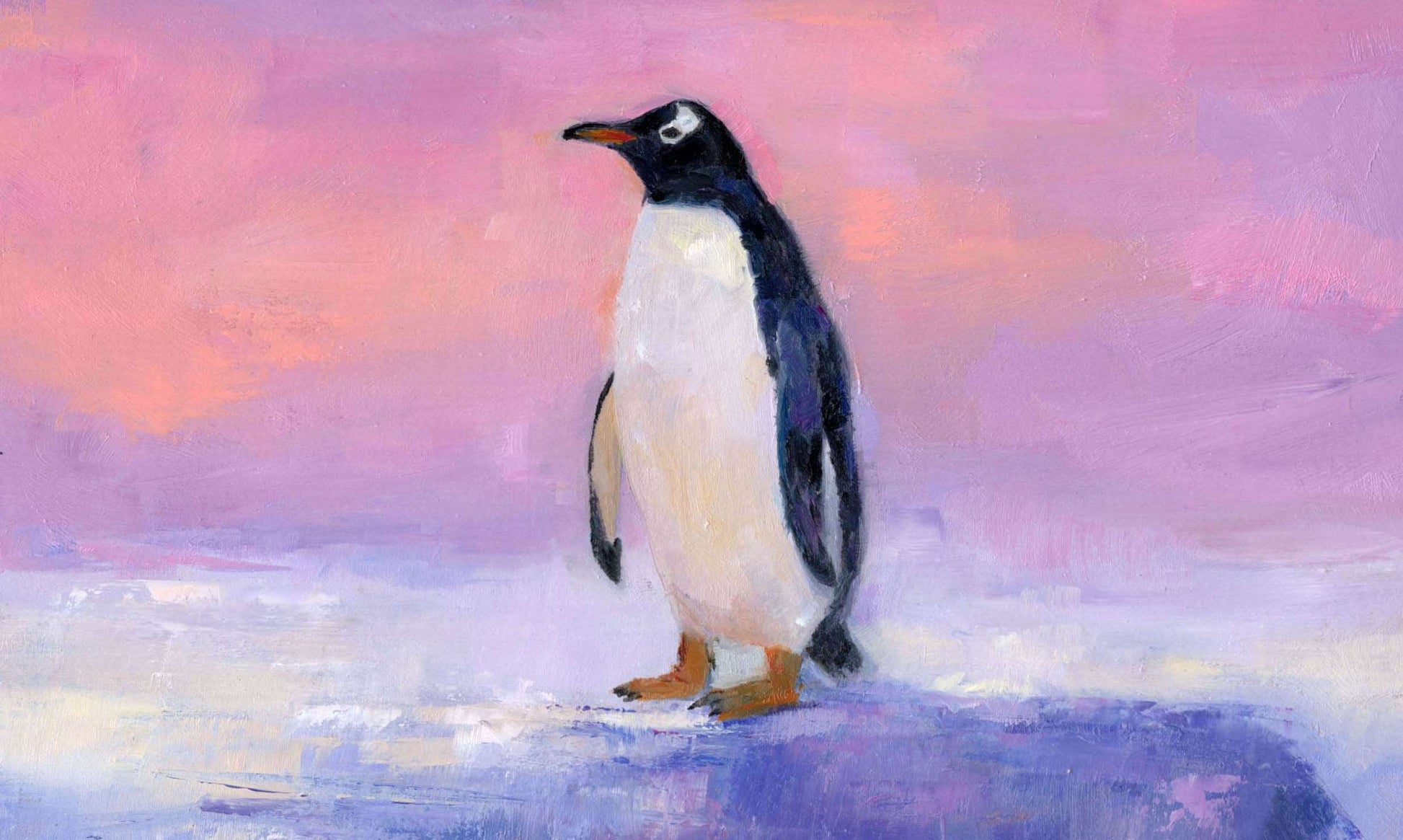 Arctic Penguin | Original Oil Painting